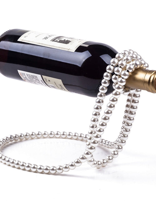 Load image into Gallery viewer, Pearl Necklace Wine Rack
