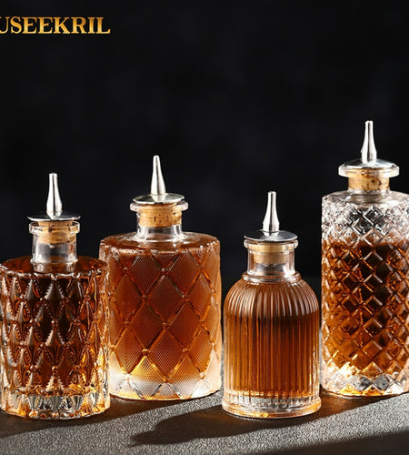 Cocktail Bitters Bottle Vintage Glass