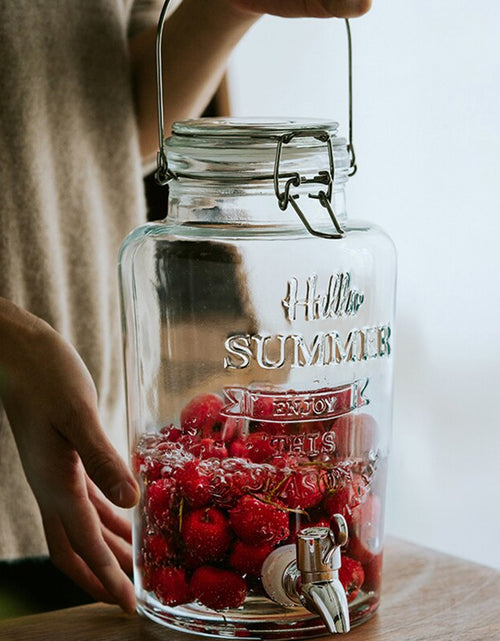 Load image into Gallery viewer, Retro Embossed Drink Dispenser Jar
