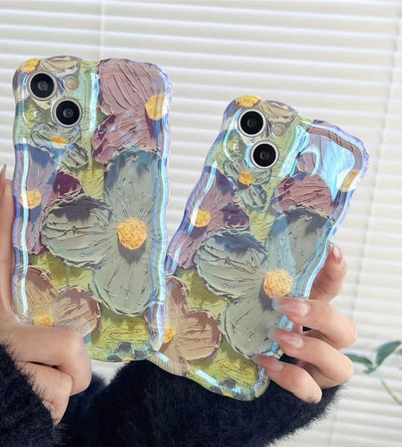 Blu-ray Flowers Shockproof Cases