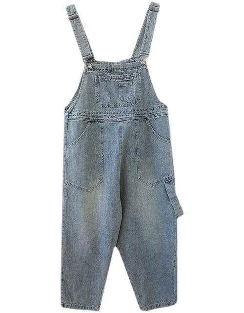 Load image into Gallery viewer, Washed Pockets Denim Jumpsuits
