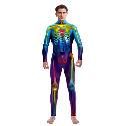 Load image into Gallery viewer, Bodysuit Skull Halloween Costumes
