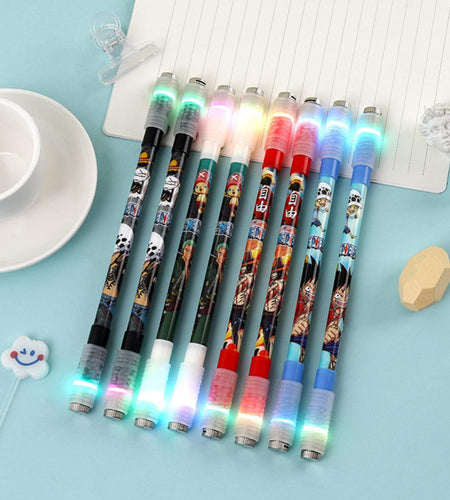 Anime Character LED Rotating Pen