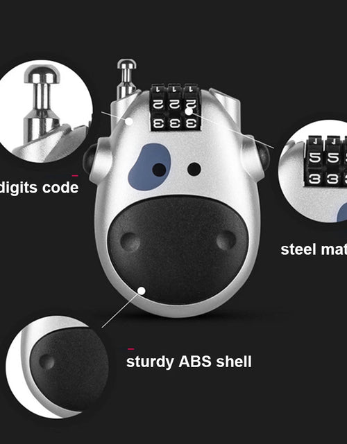 Load image into Gallery viewer, Adjustable Cable Security Combination Lock
