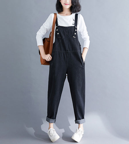 Jumpsuit Loose Suspenders