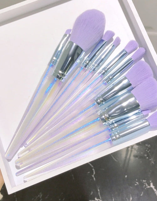 Load image into Gallery viewer, Purple Makeup Brush Set
