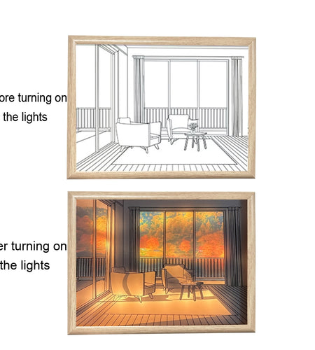 Creative Painting Desk Night Light