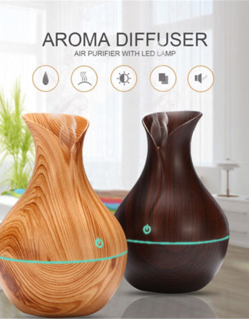 Load image into Gallery viewer, Vase Shape Wood Grain Humidifier
