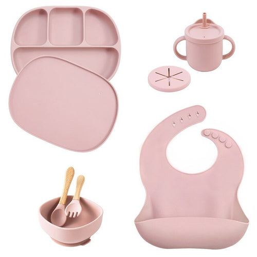 Load image into Gallery viewer, 5Pcs/Set Silicone Children Tableware
