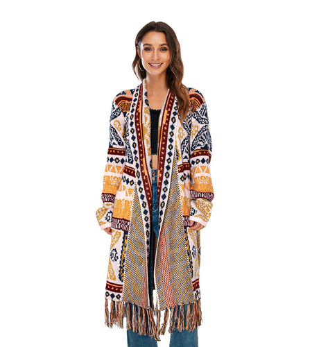 Ethnic Fringe Cardigan
