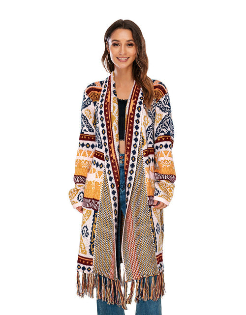 Load image into Gallery viewer, Ethnic Fringe Cardigan
