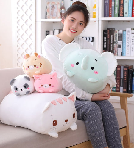 Soft Plush Cartoon Animal Pillow