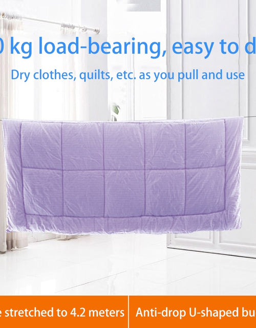 Load image into Gallery viewer, Punch-Free Retractable Clothesline
