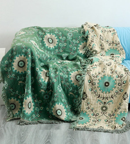 Cotton Sofa Throw Blanket