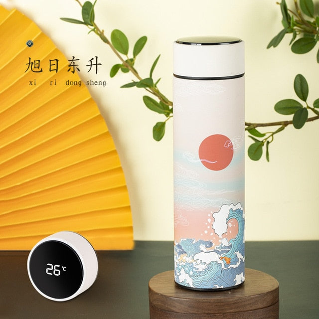 Temperature Display Thermos Bottle