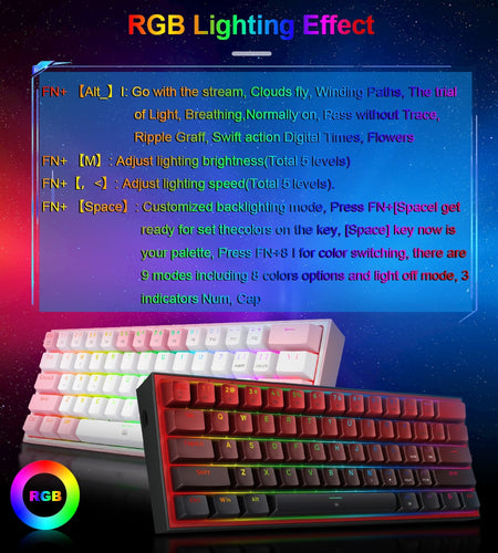 Mechanical Gaming K617 Wired Keyboard