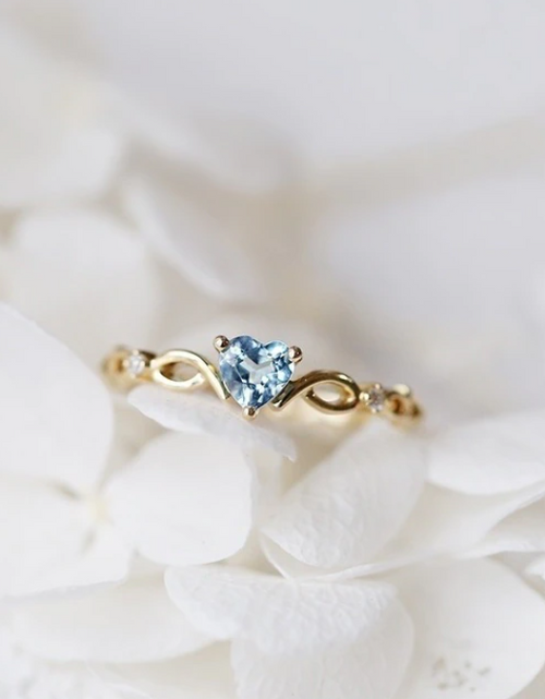 Load image into Gallery viewer, Huitan Simple Heart Ring
