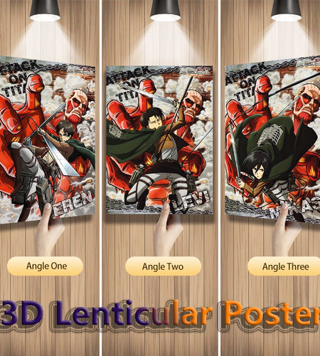 3D Anime Motion Lenticular Print Posters