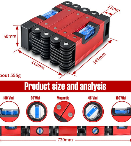 Multi-Function Foldable Level