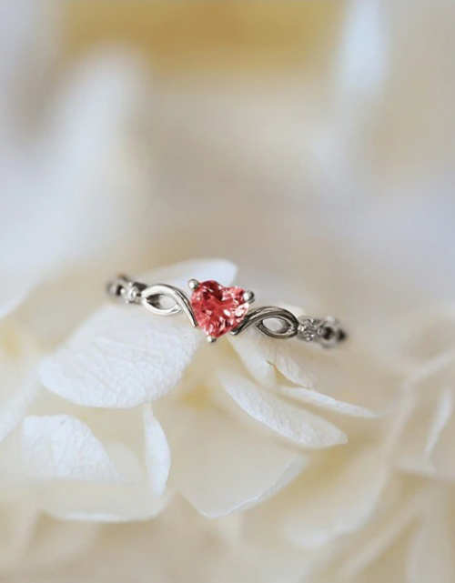 Load image into Gallery viewer, Huitan Simple Heart Ring
