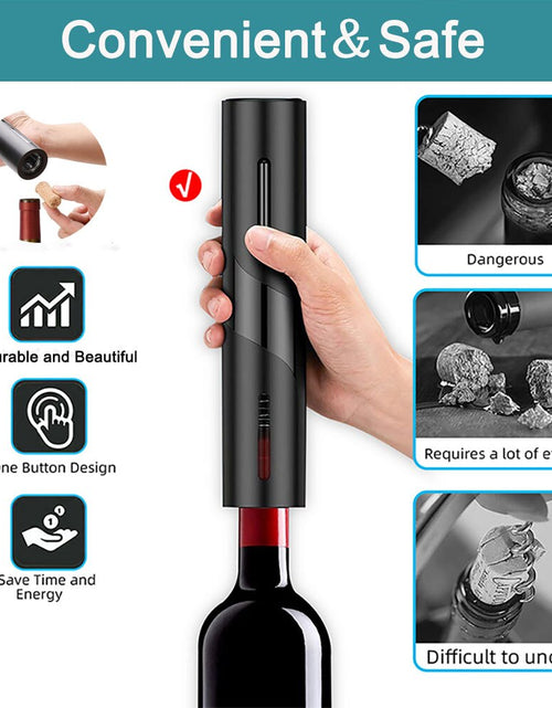 Load image into Gallery viewer, One-click Electric Wine Bottle Opener
