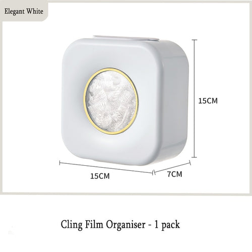 Load image into Gallery viewer, Wall Mounted Plastic Wrap Bag Holder
