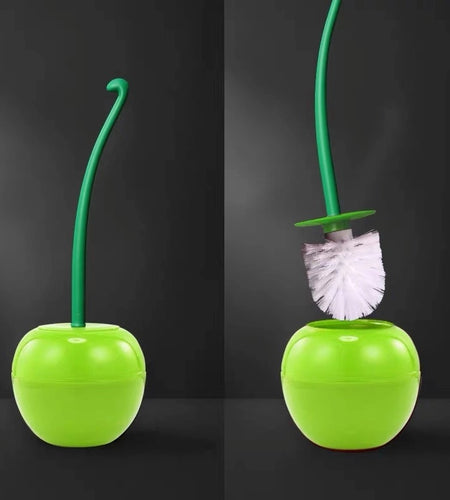 Cherry Shape Toilet Brush Holder Set