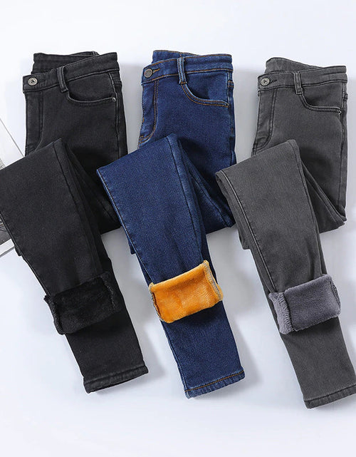 Load image into Gallery viewer, Fleece Lined Jeans
