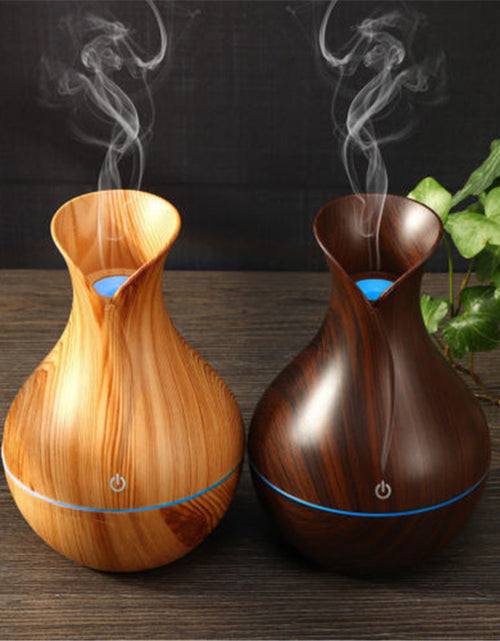 Load image into Gallery viewer, Vase Shape Wood Grain Humidifier
