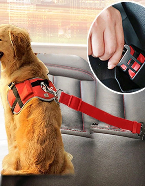 Load image into Gallery viewer, Adjustable Dog Safety Seat Belt
