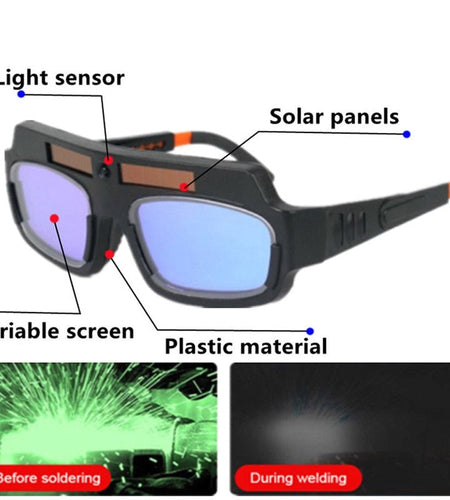 Griffin's Welding School™ Auto-Darkening Anti-Glare Goggles