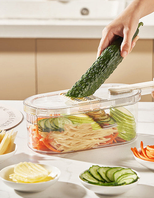 Load image into Gallery viewer, Multifunction Vegetable Cutter With Basket And Brush
