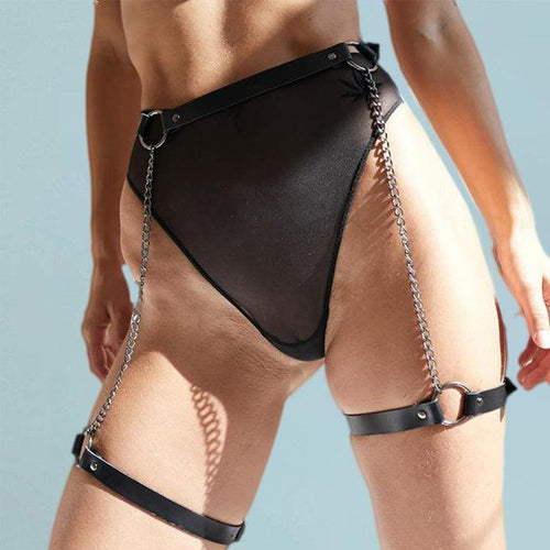 Load image into Gallery viewer, Leather Harness Belt
