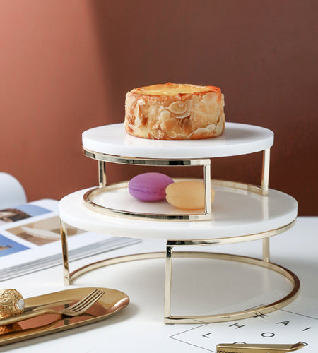 Natural Marble Cake Tray