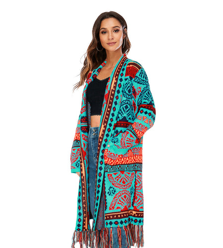 Ethnic Fringe Cardigan