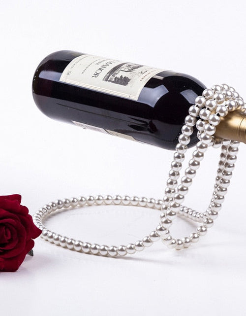 Load image into Gallery viewer, Pearl Necklace Wine Rack
