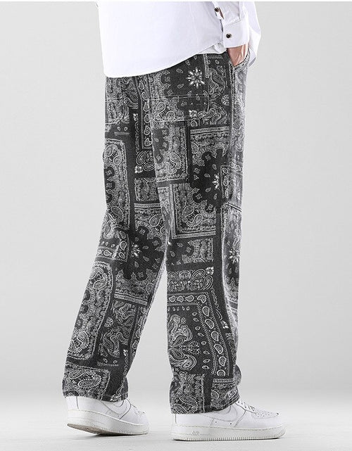 Load image into Gallery viewer, Printed Men&#39;s Loose Pants
