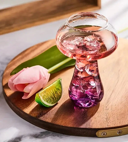 Mushroom Martini Cocktail Glass Set