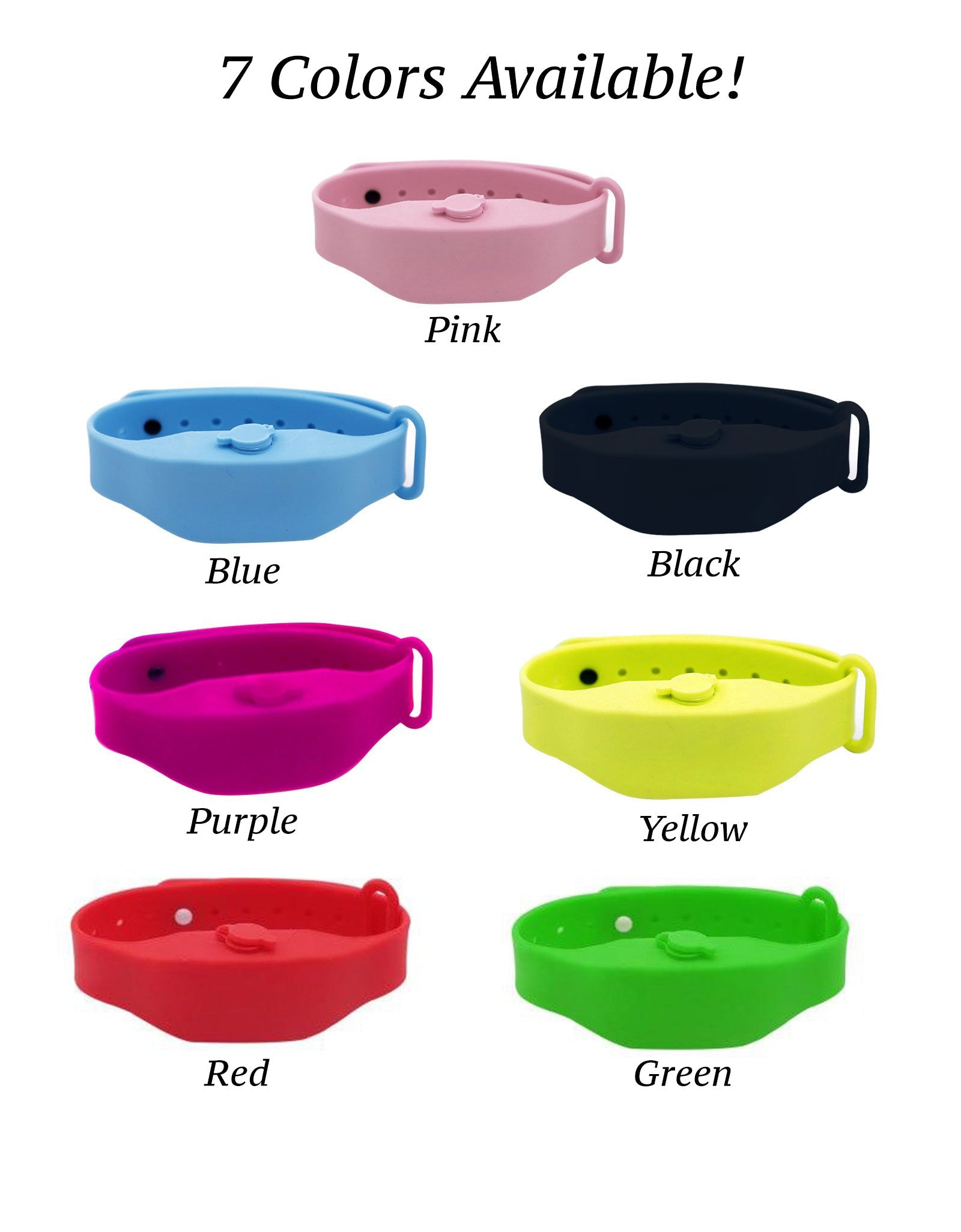 Silicone Hand Sanitizing Bracelet