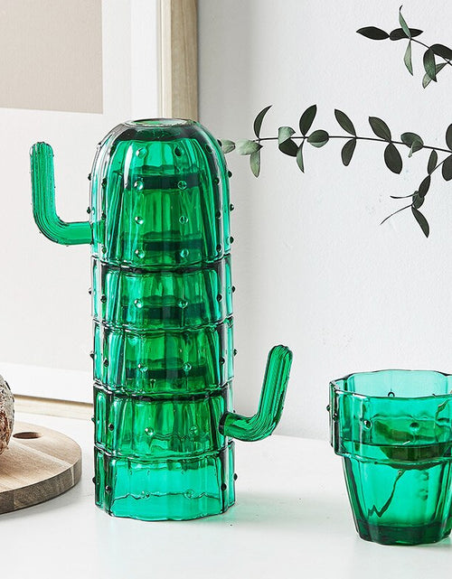 Load image into Gallery viewer, Nordic Cactus Stackable Glass Set
