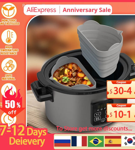 Silicone Slow Cooker Reusable Divider