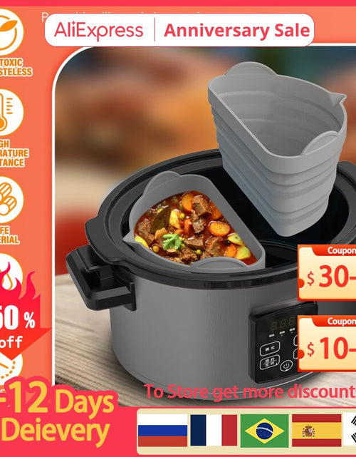 Load image into Gallery viewer, Silicone Slow Cooker Reusable Divider
