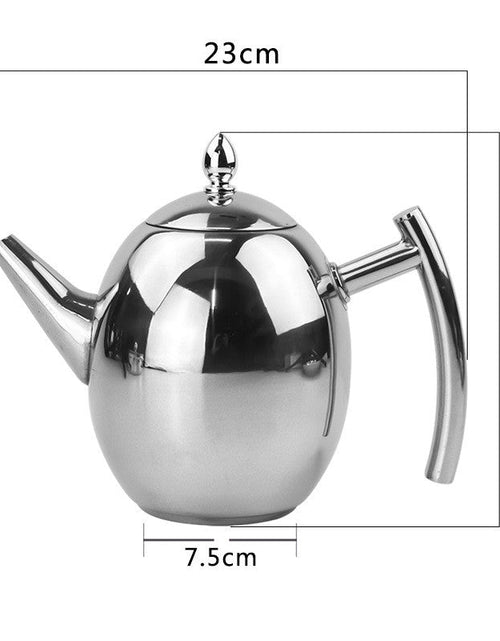 Load image into Gallery viewer, Stainless Steel Teapot With Strainer
