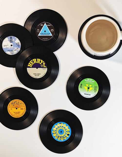 Load image into Gallery viewer, Vinyl Record Player Coasters
