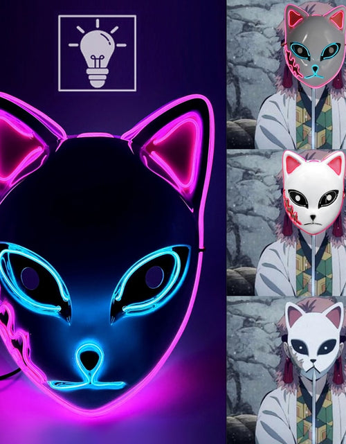 Load image into Gallery viewer, Halloween LED Cat Mask
