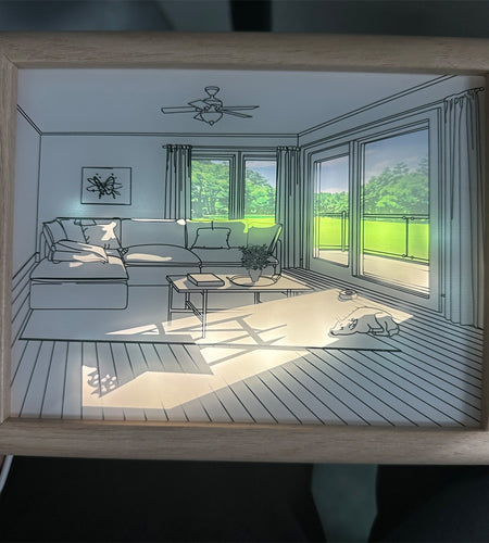 Creative Painting Desk Night Light