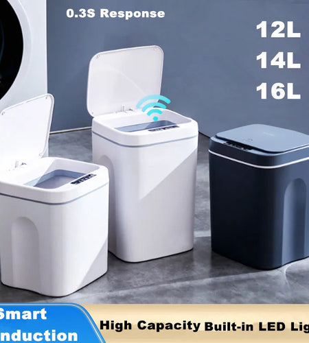 Trash Can with Intelligent Sensor