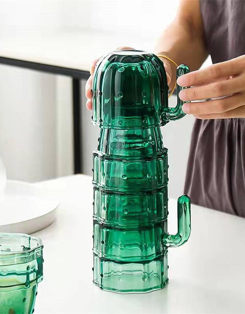 Load image into Gallery viewer, Nordic Cactus Stackable Glass Set
