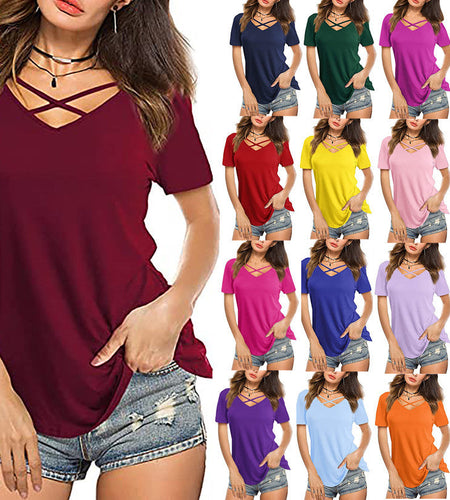 Front Cross Short Sleeve