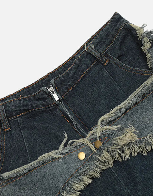 Load image into Gallery viewer, Short Denim T-BuckStar
